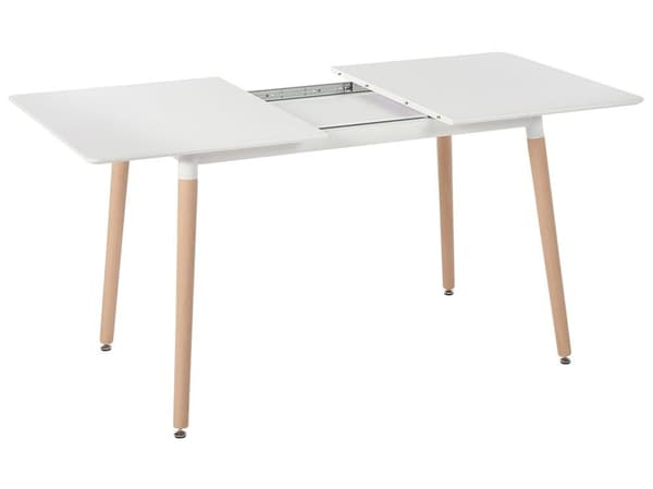 Utdragbart matbord MIRABEL Vitt 120/150 cm 80 cm Lumarko!