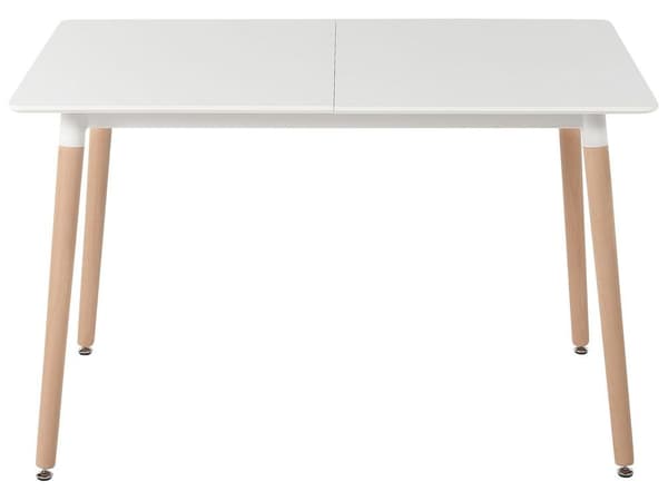 Utdragbart matbord MIRABEL Vitt 120/150 cm 80 cm Lumarko!