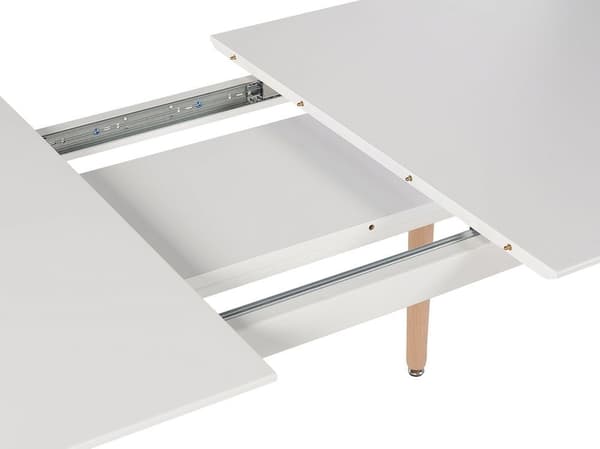 Utdragbart matbord MIRABEL Vitt 120/150 cm 80 cm Lumarko!