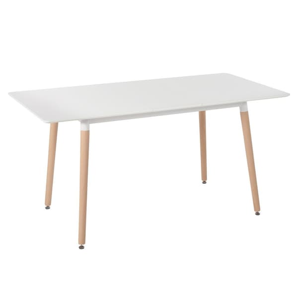 Utdragbart matbord MIRABEL Vitt 120/150 cm 80 cm Lumarko!