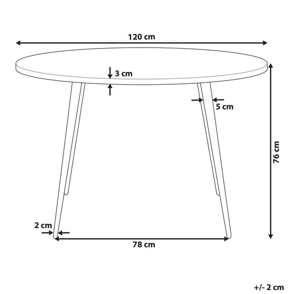 ODEON matbord Grå betongmönstrad 120 cm 120 cm Lumarko!