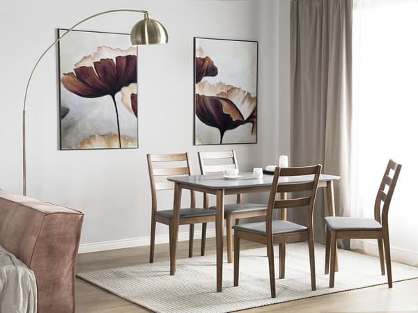 MODESTO Matbord Grått 118 cm 77 cm Lumarko Trä!