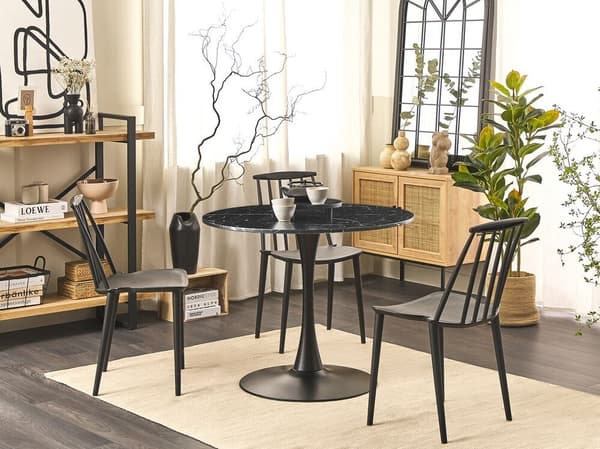 BOCA Matbord Svart Marmor 90 cm 90 cm Lumarko!