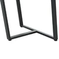 Miniatyrbild 5 av 6: Matbord 140x80cm (1-St) Modern rektangulärt matbord i marmor med justerbara ben, vit/svart