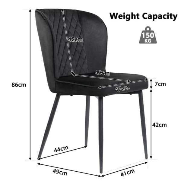Matsalsset (bord 140 x 80 x 75 cm och 4 stolar) Bordsskiva i vit MDF, ben i guld V-form.