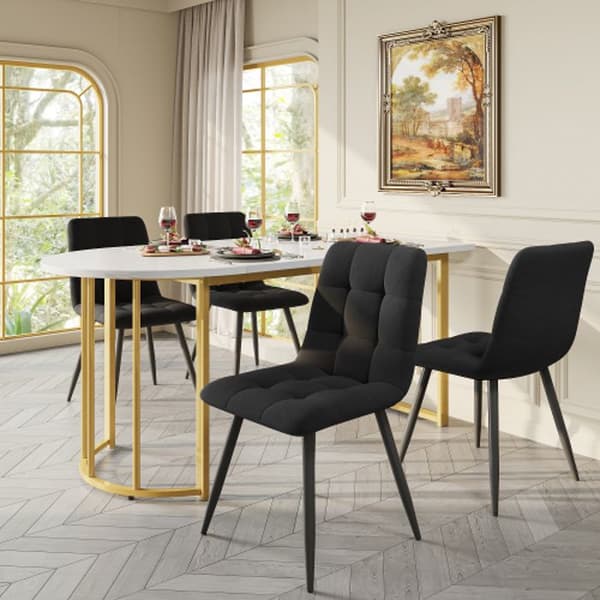 Matgrupp (5 delar), 139x80cm matbord med 4 stolar set