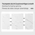 Miniatyrbild 5 av 6: Matbordset 140×80×75cm Matbord med 4 stolar