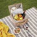 Miniatyrbillede 2 af 11: Picnickurv Langeoog til 2 personer, med kølerum og tilbehør - brun