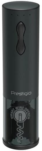 Bolsena, Electric wine opener with Prestigio Logo, aerator , vacuum preserver, Black color