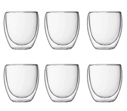 Pavina Dubbelväggade Glas 25 cl, 6-Pack