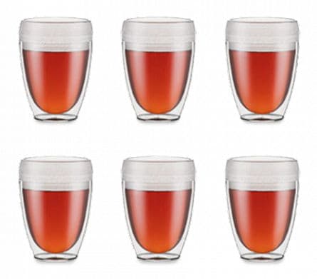 Pavina Outdoor 6-pack dubbelväggigt krus, 35cl BPA-fri plast