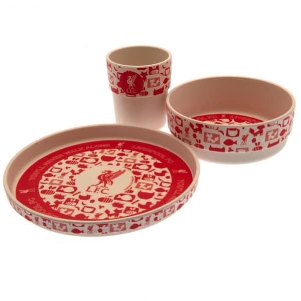 Liverpool FC Childrens/Kids Bamboo Dinner Set