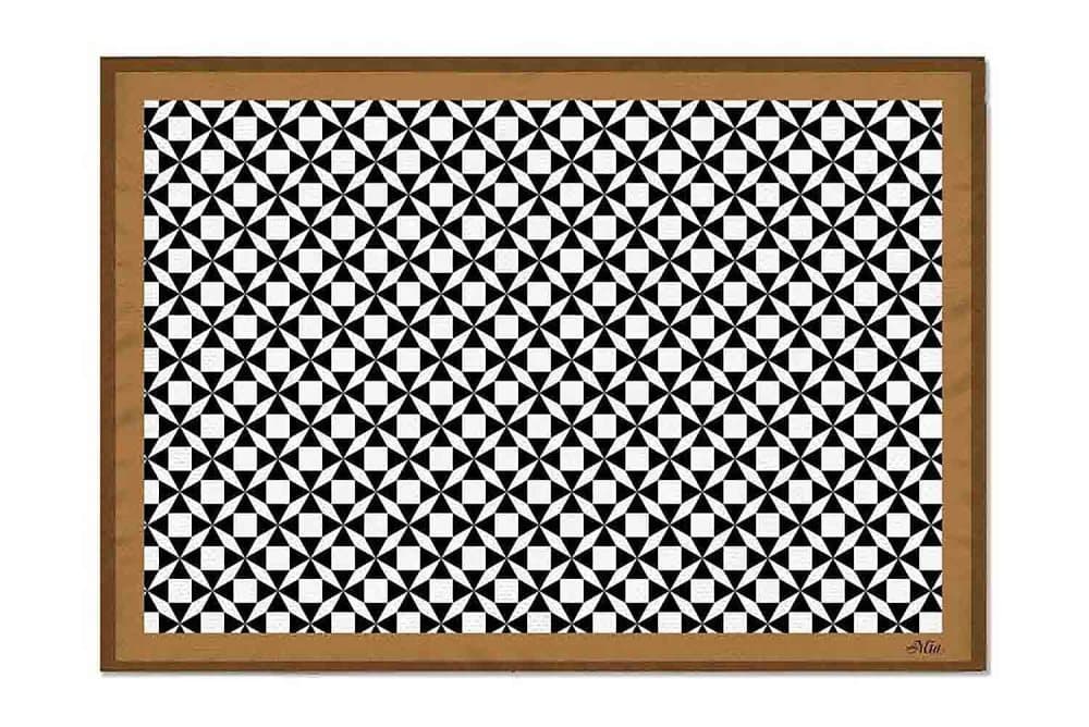 TALLRIKSSET 6-pack Svart/Vit/Brun