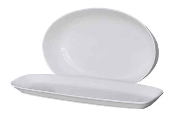 Bordservice i porcelæn GM31 Stor skål og stor tallerken - 2 dele