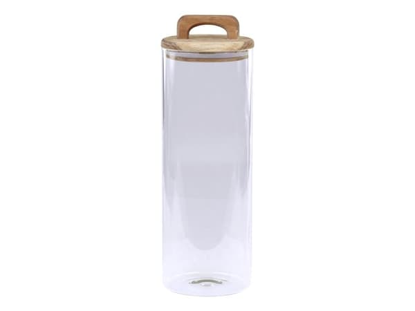 Opbevaringsglas m. låg - H. 30 cm.