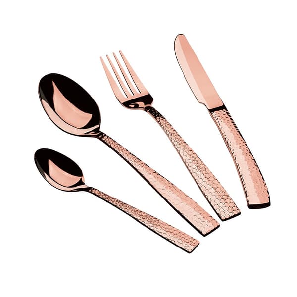 24-OSAINEN ATERINTASETTI. KIILTÄVÄ BERLINGER HAUS ROSE GOLD BH-2617