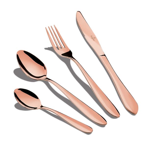 24-OSAINEN ATERINTASETTI. SATIN BERLINGER HAUS ROSE GOLD BH-2623A