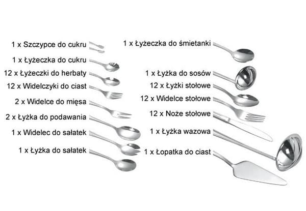 KINGHOFF-ATERINTA 72 ELEMENTTI�. SATIINI KH-3561