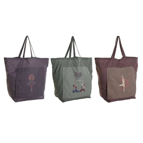 Tygväska DKD Home Decor Brun Grön Bordeaux Kanvas 68 x 30 x 55 cm (3 antal)