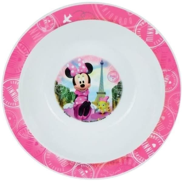 Disney Minnie servisset - FUN HOUSE - 006377 - Glas, djup tallrik, platt tallrik, flaska, snackbox och bestick
