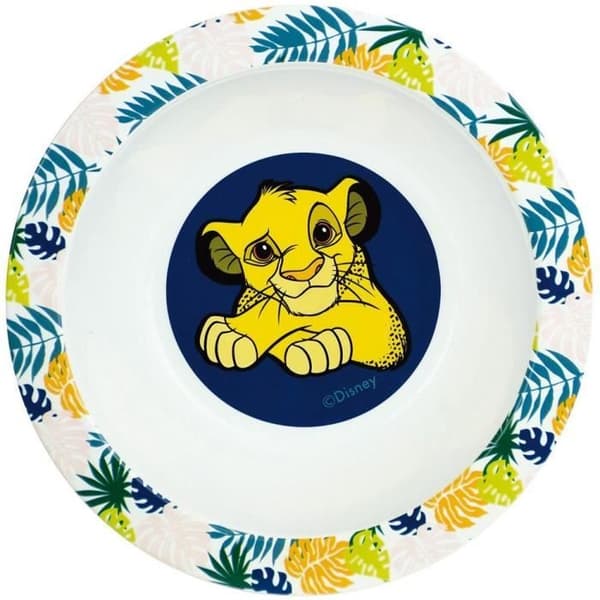 Disney The Lion King servisset - FUN HOUSE - 006360 - Glas, djup tallrik, platt tallrik, mugg, flaska, bestickssnackbox