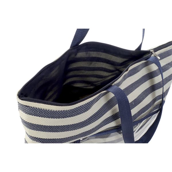 Strandväska DKD Home Decor 55 x 17 x 35 cm Kanvas Röd Blå PVC (2 antal)