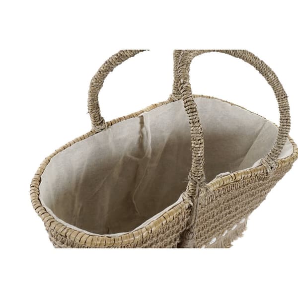 Strandväska DKD Home Decor 53 x 15 x 51,5 cm Naturell Sjögräs
