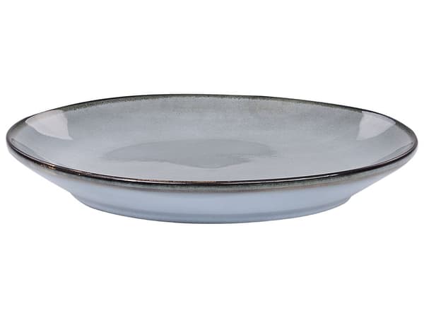 Set om 16 delar Ljusblått stengods Kaolin Handgjord Reaktiv glasyr Finish Servering för 4 personer Hammareffekt Kök Matsal