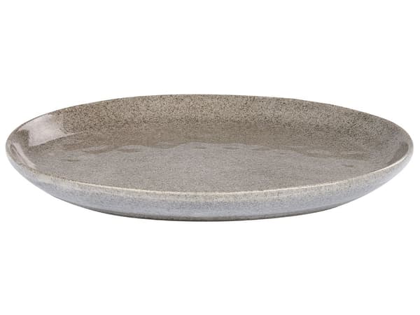 Set om 16 delar Grått stengods Kaolin Handgjord Reaktiv glasyr Finish Servering för 4 personer Hammareffekt Kök Matsal