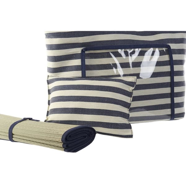 Strandväska DKD Home Decor 55 x 17 x 35 cm Kanvas Röd Blå PVC (2 antal)