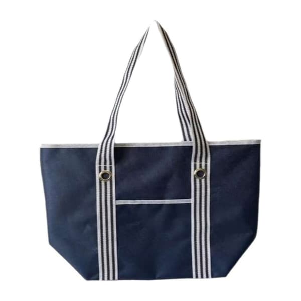 Strandtaske Mørkeblå Oxford 48 x 18 x 34 cm