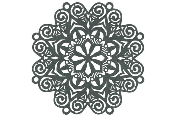 Winteria bordbrikke Olga, grønn Ø38 cm