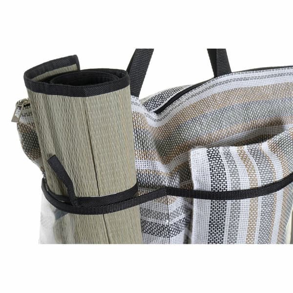 Strandväska DKD Home Decor Blå Brun Grön Grå Mint PVC Kanvas 44 x 23 x 62 cm (2 antal)
