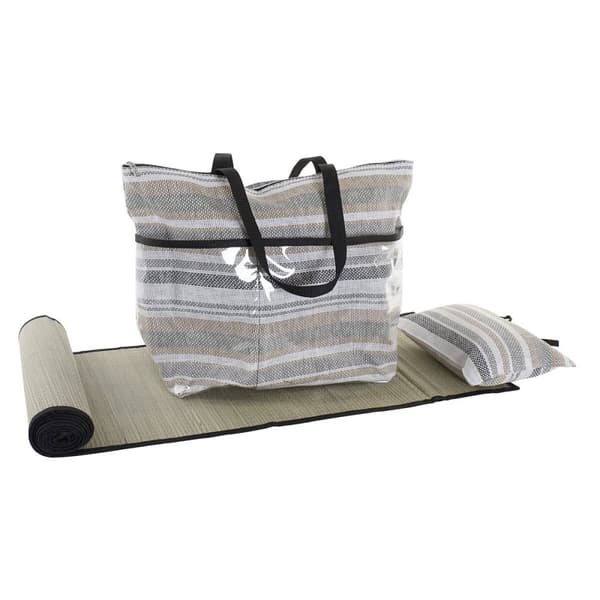 Strandväska DKD Home Decor Blå Brun Grön Grå Mint PVC Kanvas 44 x 23 x 62 cm (2 antal)