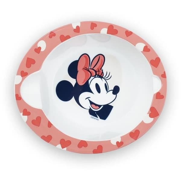 MIKROVÅGSMÅLTSSET SKÅL + MINNIE SKEDEN