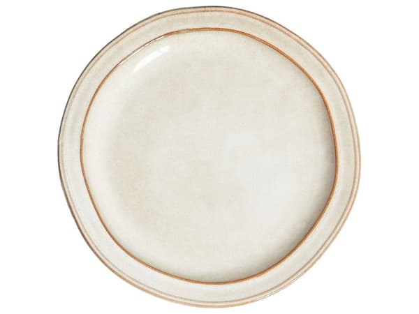Set om 12 Delar Ljusbeige Stengods Kaolin Handgjort Reaktiv Glasyr Finish Service för 4 Personer Kök Matsal