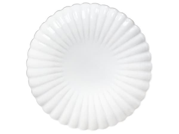 Set om 16 Delar Vitt Stengods Kaolin Handgjort Reaktiv Glasyr Finish Service för 4 Personer Hammareffekt Kök Matsal