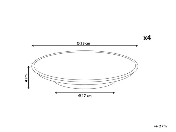 Set med 4 Sidotallrikar Mörkgrönt Stengods Kaolin Handgjord Reaktiv Glasyr Finish Dessert Tallrik Kök Matsal