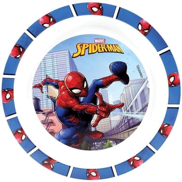 FUN HOUSE | Spiderman serviesset voor kinderen | 1 glas, 1 bord 1 kom | herbruikbaar magnetron | officiële Marvel-licentie | Fan Spiderman | Frans merk | cadeau-idee voor kinderen FUN HOUSE | Spiderman serviesset voor kinderen | 1 glas, 1 bord 1 kom | herbruikbaar magnetron | officiële Marvel-licentie | Fan Spiderman | Frans merk | cadeau-idee voor kinderen