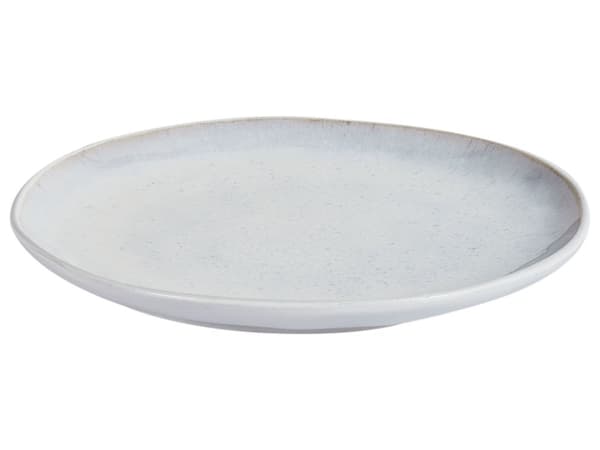 Dessert Tallerken Lysegrå Stentøj 21 cm sæt af 4 Frokosttallerkener Reaktiv Glasur Forretstallerken Håndlavet Kagetallerken Design Stel