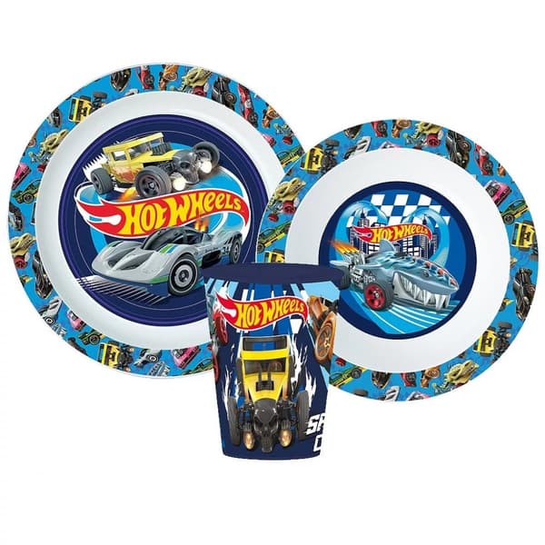 Måltidsset Hot Wheels Bilar