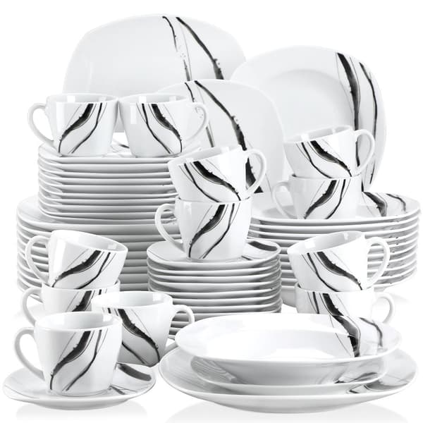 Porcelænsservice, Miljøvenligt Materiale, Vestlig Stil,60-DEL