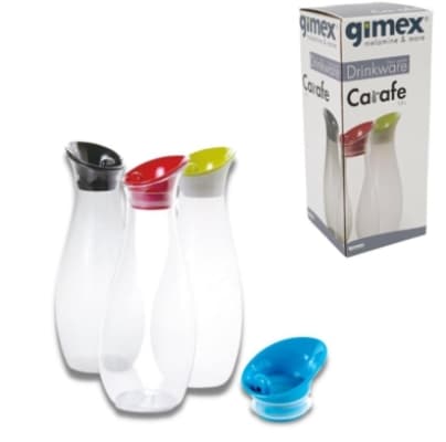 Gimex Karaffel i plast med låg 1L 26 cm