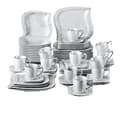 Miniatyrbild 1 av 2: MALACASA Servis Set, 30/60 Delar, Miljövänligt Porslin,GRÅ 60-PCS