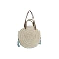Miniatyrbillede 4 af 5: Skuldertaske DKD Home Decor Natur Grå Polyester Mint Fiber (39 x 9 x 48 cm) (2 enheder)