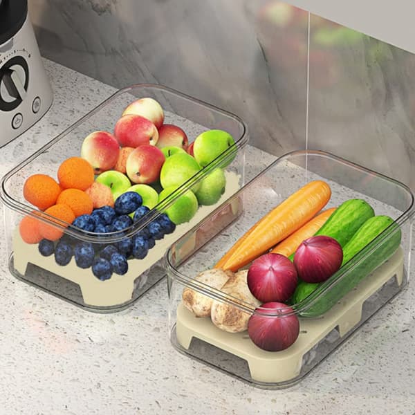 Bärbart Crisper-Box, utomhus, camping, picknick, frukt-brödbox, ren lagring