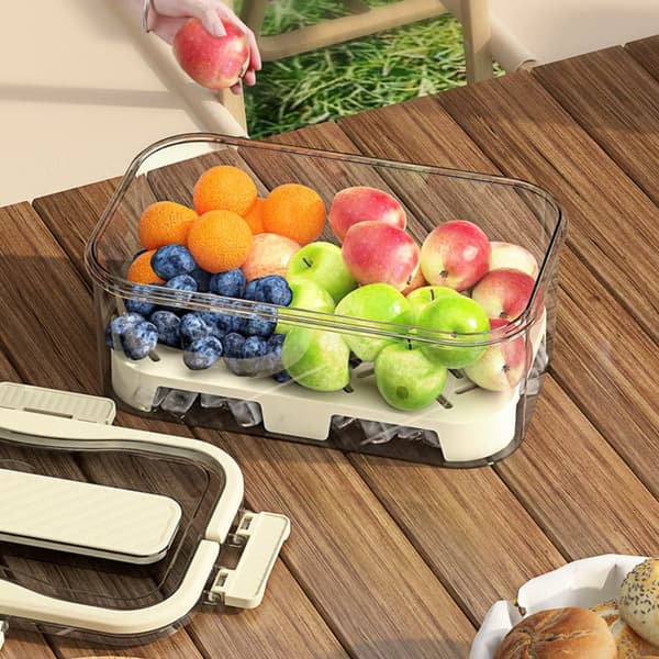 Bärbart Crisper-Box, utomhus, camping, picknick, frukt-brödbox, ren lagring