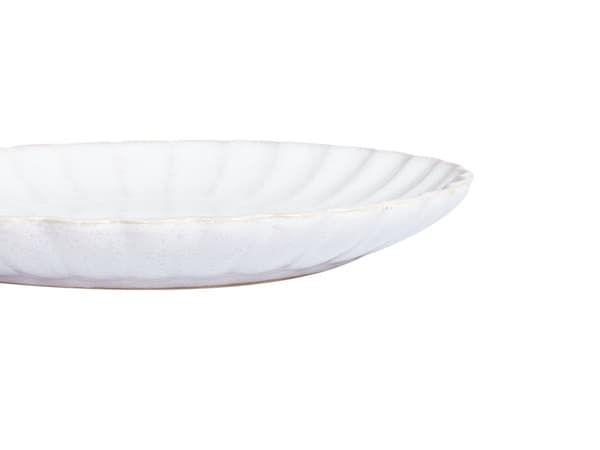 Sett med 8 Sidetallerkener Hvit Steintøy Kaolin Håndlaget Reaktiv Glasur Finish Dessert Tallerken Kjøkken Spisestue