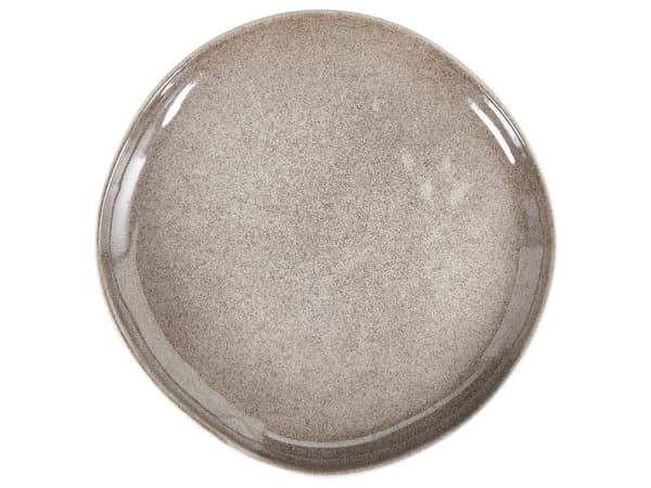 Sett med 8 Sidetallerkener Grå Steintøy Kaolin Håndlaget Reaktiv Glassur Finish Dessert Tallerken Kjøkken Spisestue