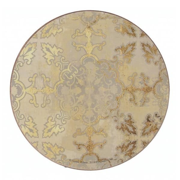Creative Tops Underlägg Impressions 12 cm korkguld 4 st